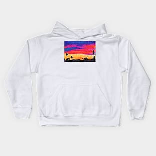 Sunset In The Desert Kids Hoodie